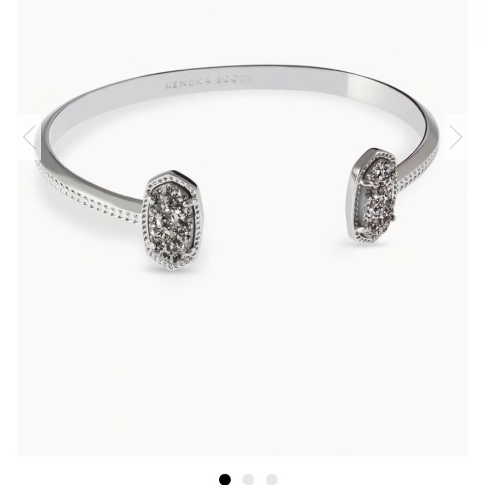 LIKE NEW Kendra Scott Elton Silver Cuff Bracelet